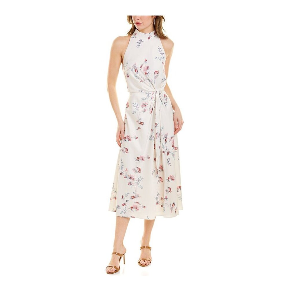 NWT Ted Baker London Zoeeey Floral Halter Neck Midi Dress Size 3(US 8)